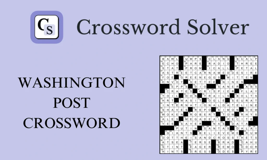 Wapo Crossword